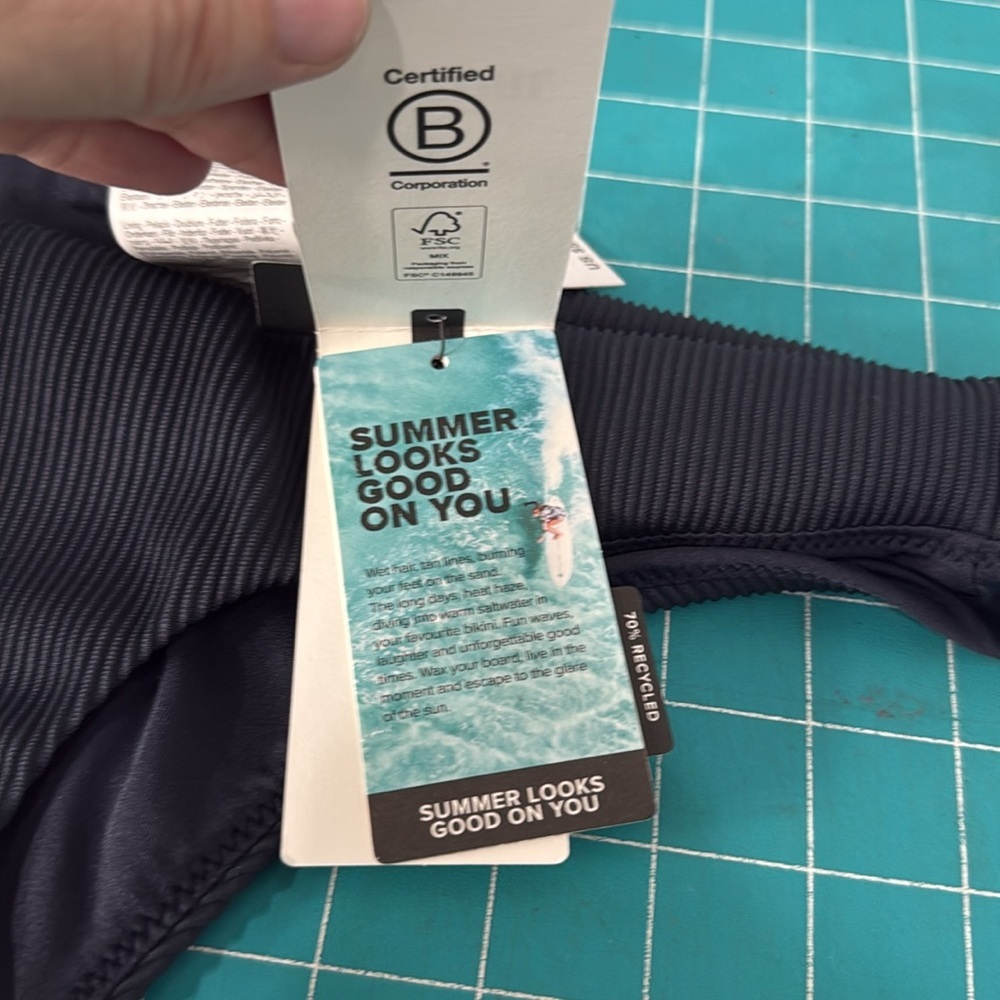 Nwt Rip Curl Block Party Spliced Cheeky Bikini Bo… - image 6